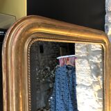 Louis Philippe mirror with gold leaf