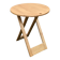Folding table design "Suzy" Adrian Reed blonde wood vintage 80s