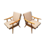 Paire de fauteuils Thonet 1960