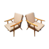 Pair of thonet armchairs 1960