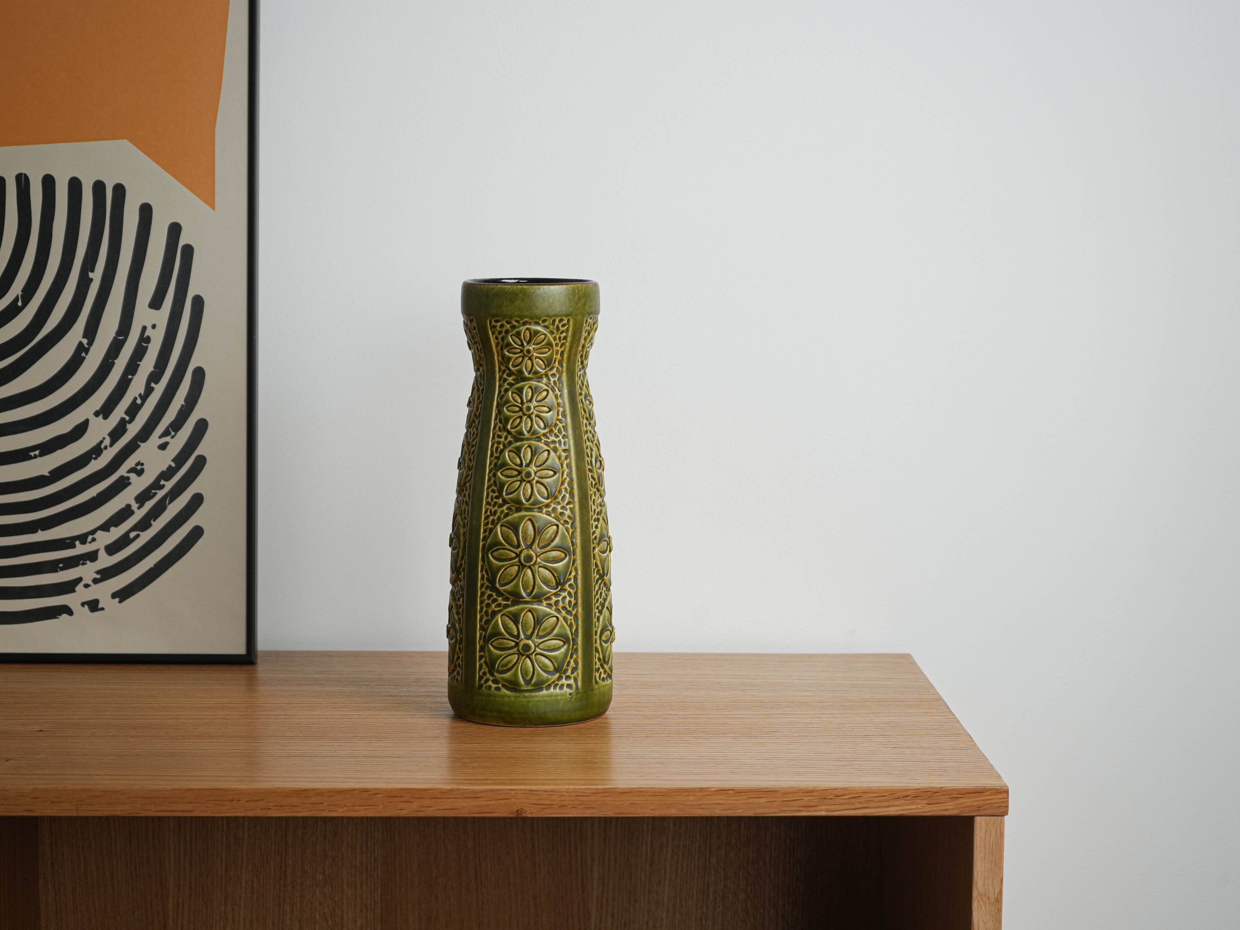 Ceramic vase, German design, 1970s, made in West Germany