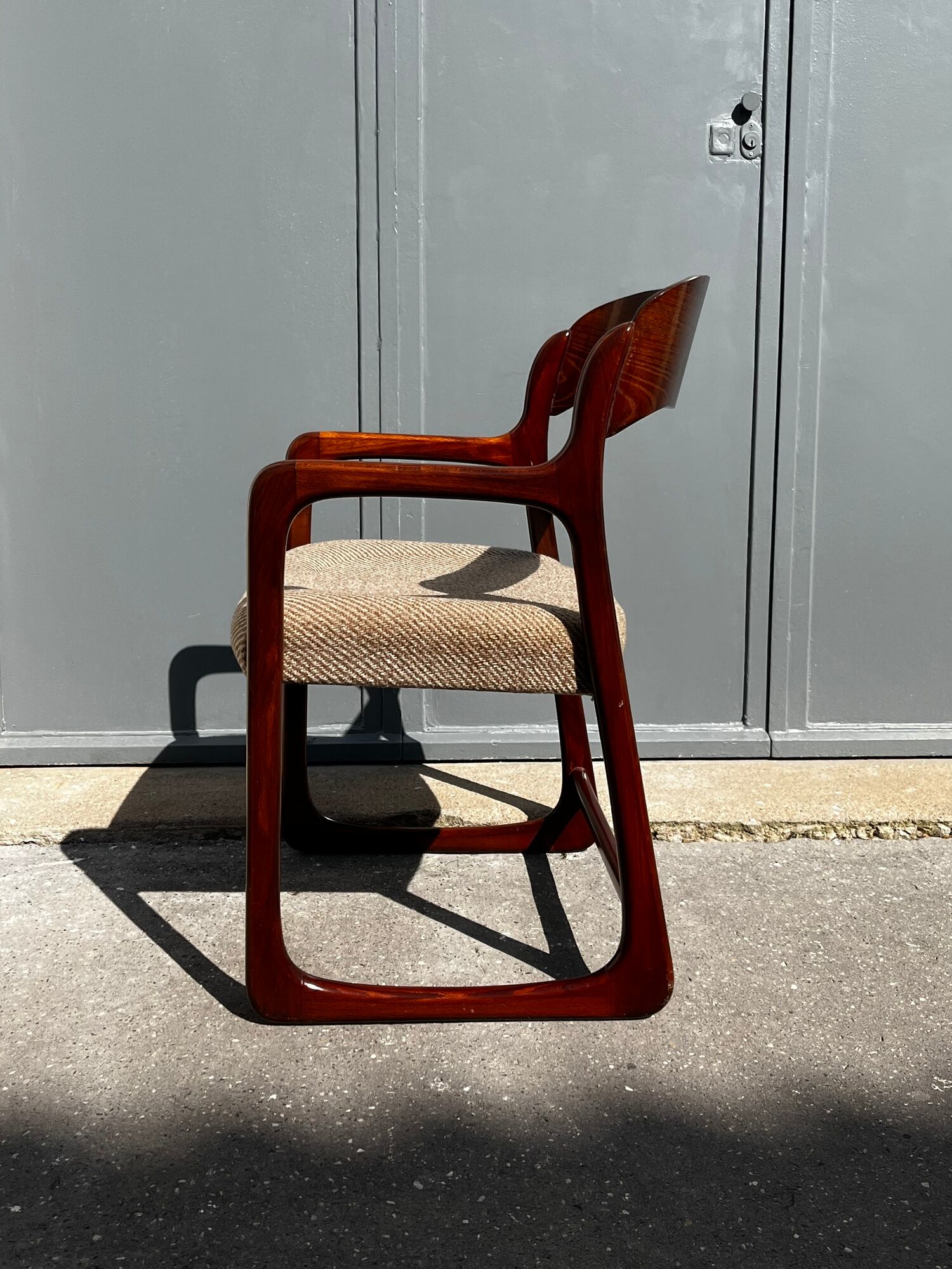 4 fauteuils vintage "Traîneau" de Baumann - années 1960