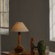Lampe de table danoise du milieu du siècle en grès brutal, années 1960-70