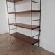 Etagère bibliothèque murale métal et bois 60'