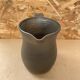 Antique vintage grey brown ceramic pitcher