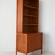 Vintage Scandinavian Teak Bookcase with Exposed Joinery