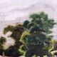 Antique oil painting, vintage bucolic countryside painting.