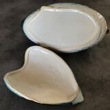 Central soup, dish and lid in polychrome enamelled ceramic, duck shape