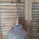 Original suspension lamp molded glass globe lace Rose edging dp 1122213