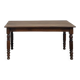 Farm table in solid cherry wood, turned legs, France, around 1900.