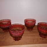 Verres à liqueur rose