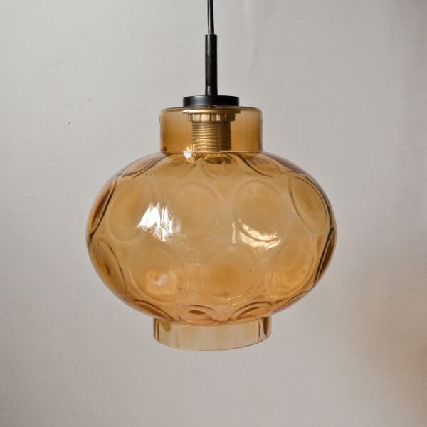Suspension en verre nid d'abeilles