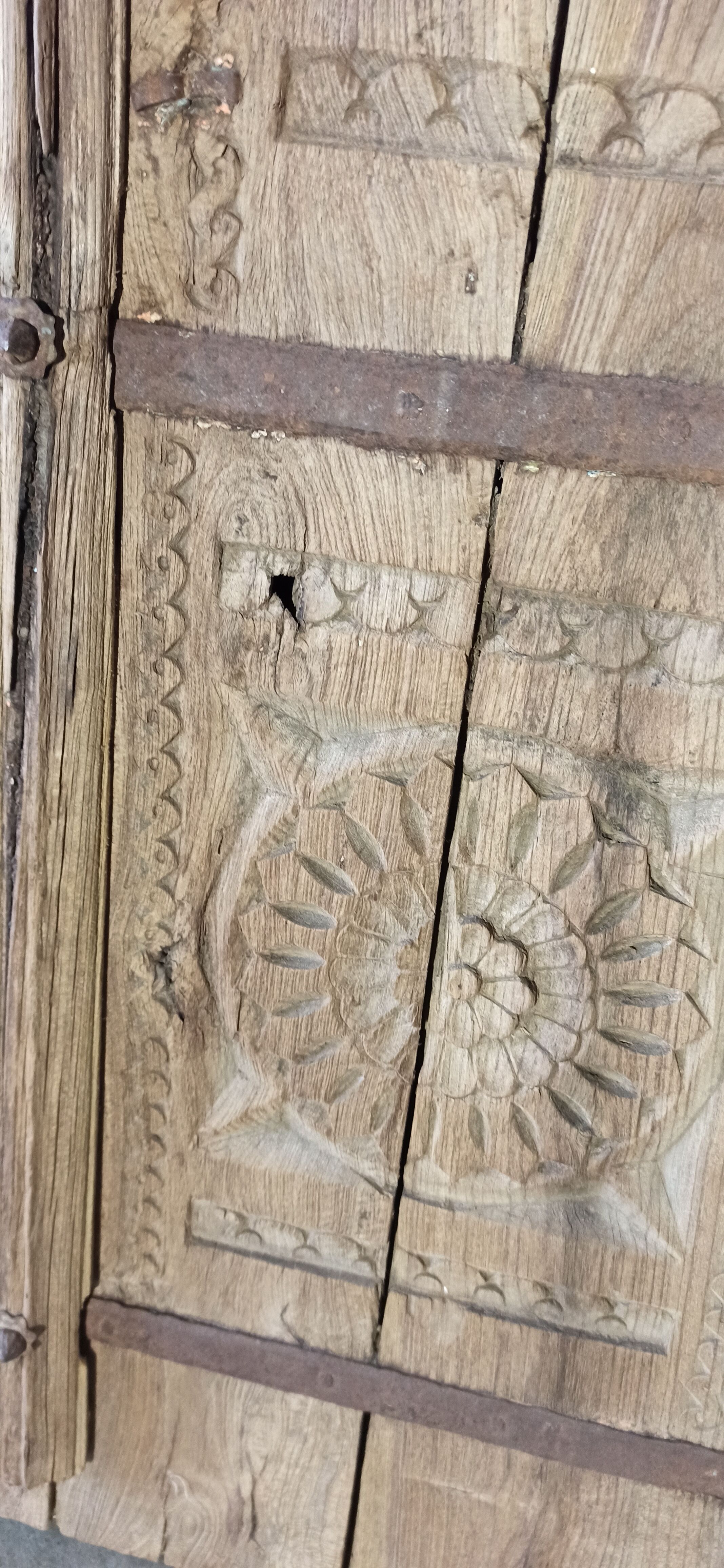 Old wooden door