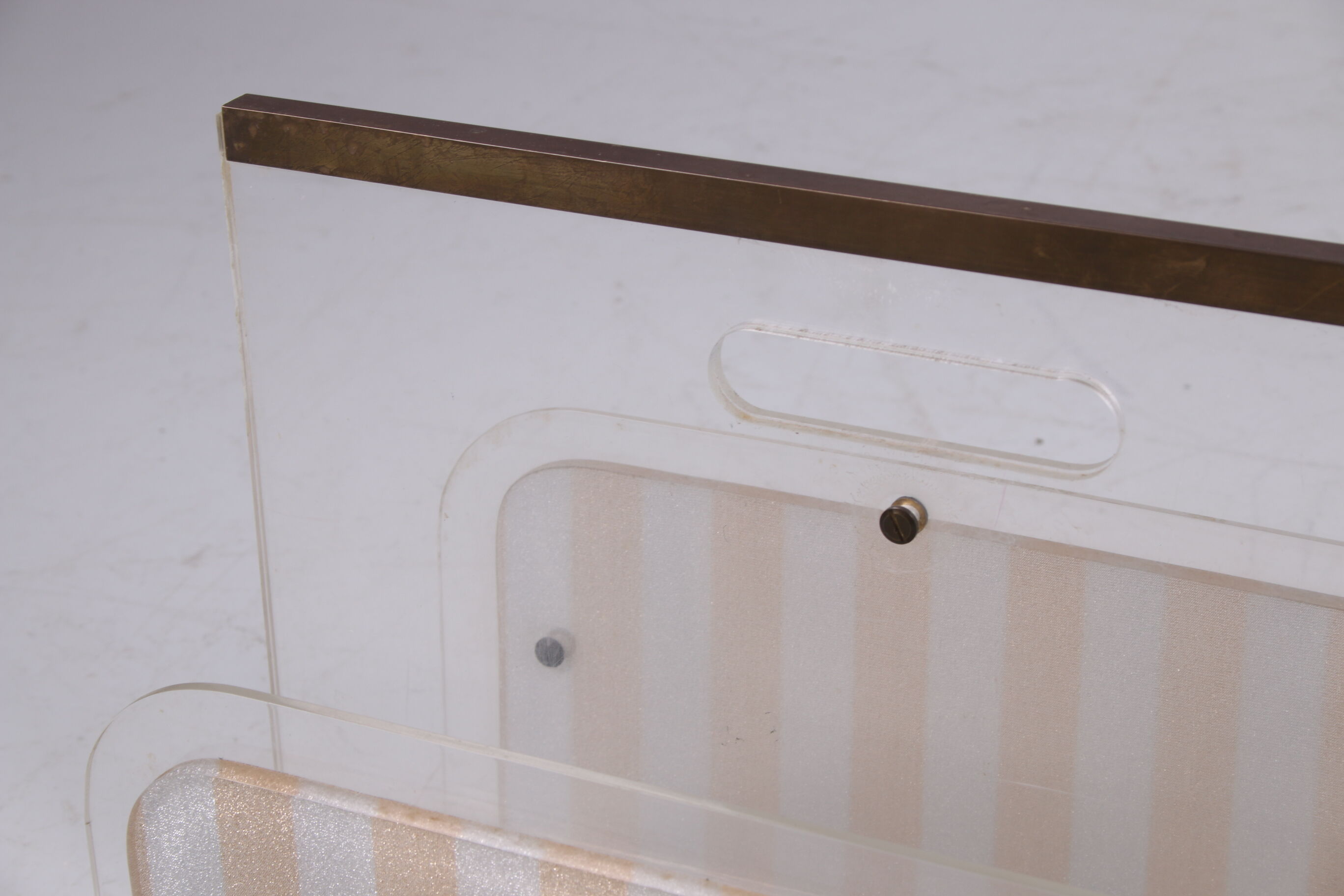 Plexiglass storage rack 1960s