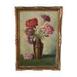 Oil painting bouquet of flowers