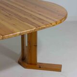 Extendable pine dining table by Rainer Daumiller, 1970s