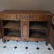 Antique Louis XV style sideboard in oak and walnut – 19th century / Early
