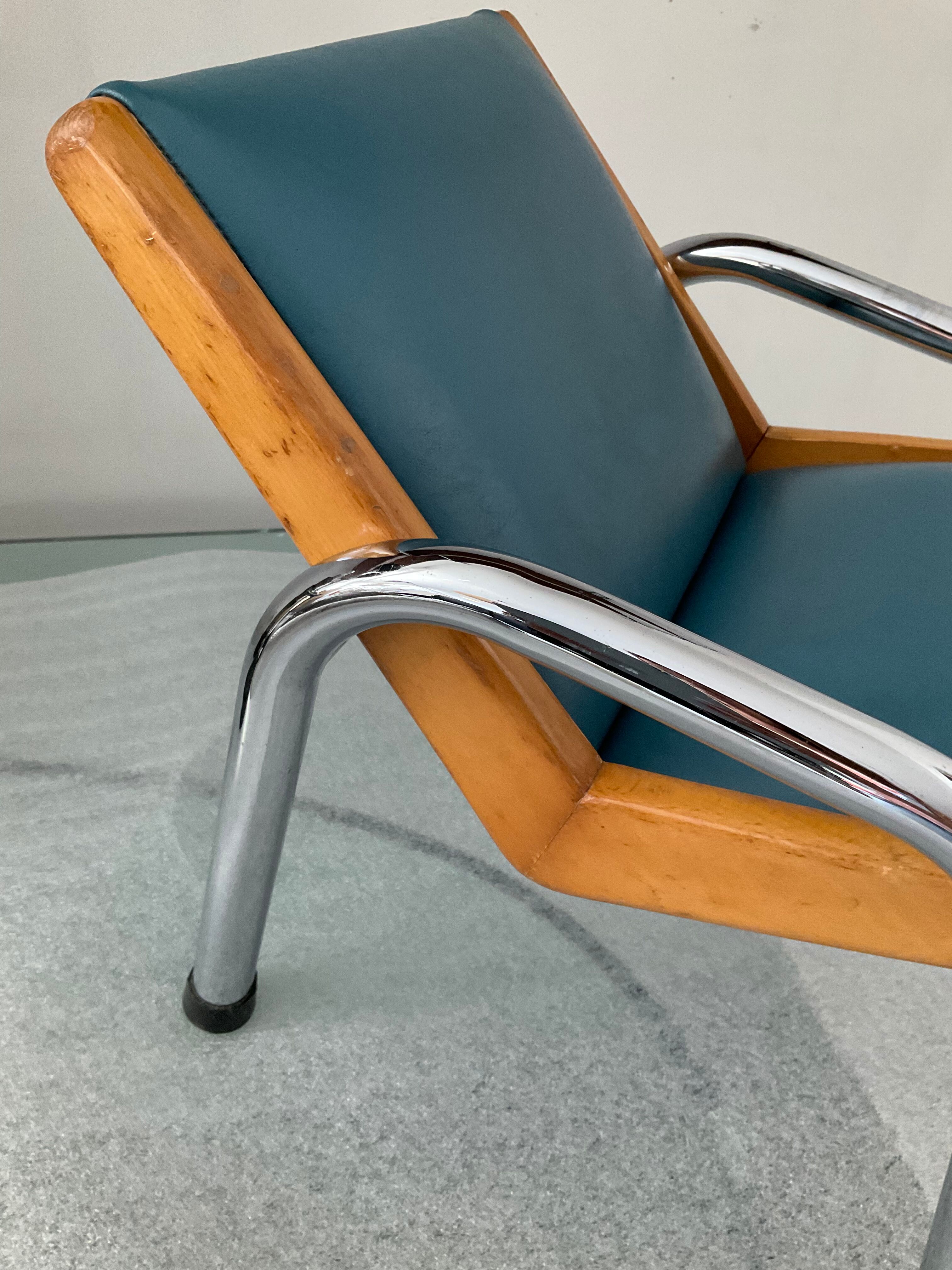Fauteuil lounge enfant des années 50-60