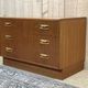Commode basse 3 tiroirs de la marque GPlan en teck des années 70