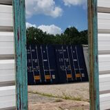 Ancient Burmese teak mirror