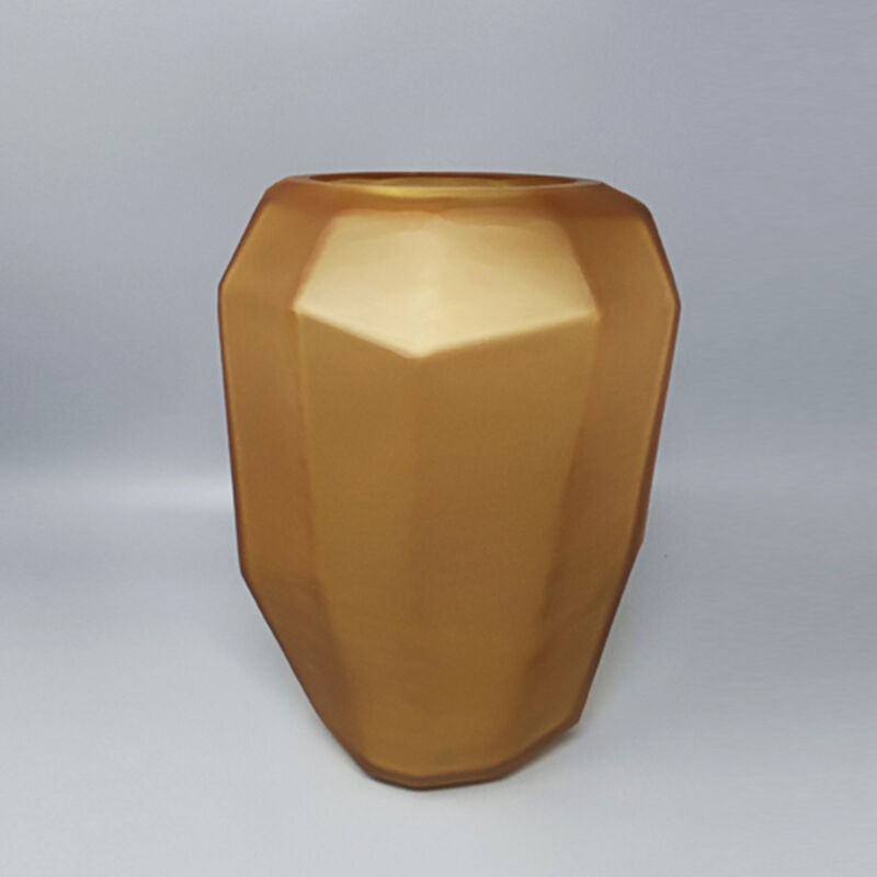 1970s Polyedric Vase by Dogi in Murano Glass. Made in Italy