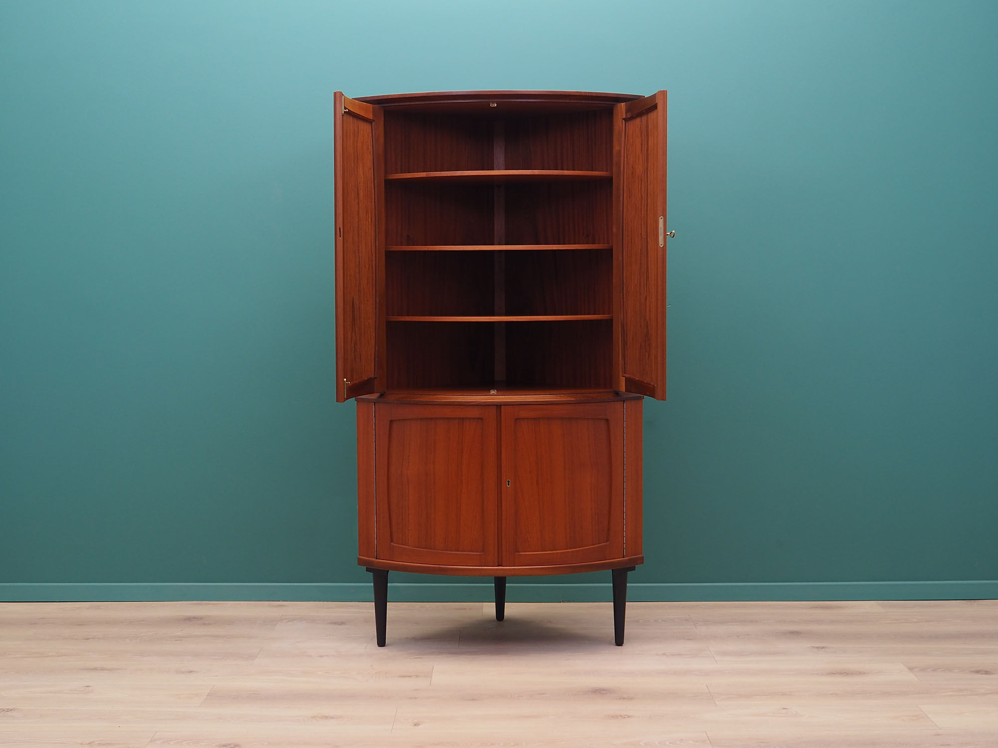Mahogany corner cabinet, 1970s, Danish design, production: Denmark