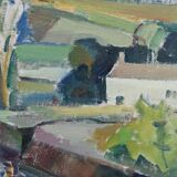 Swedish modern painting, 1960s, oil on canvas