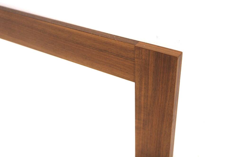 Scandinavian walnut mirror, 111x75cm, Sweden, 1960