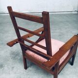 Dutch Art Deco Modernist Reclining Grand Armchair, Netherlands, 1920s