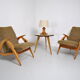 Table basse tripode 1960