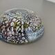 1,1 kg Murano Glass Bowl silver Flakes Shell Ashtray by Dino Martens Italy 1960s