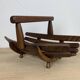 Brutalist wooden Scandinavian fruit basket