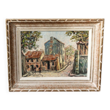 Oil on canvas, The Agile Rabbit, Montmartre, signed