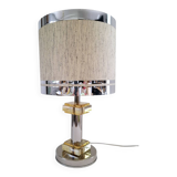 Lampes en lucite et métal chromé 70's