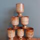 Mazagran cups, stoneware stemmed glasses from Puisaye, Jean-Pierre Prud’homme