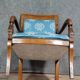 Empire style mahogany dolphin desk chair circa 1880