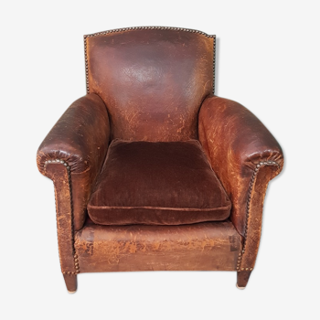 French leather armchair from the 1920