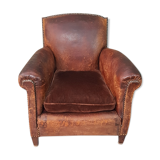 French leather armchair from the 1920