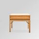 French bedside tables in birch root and brass, 1930s, set of 2