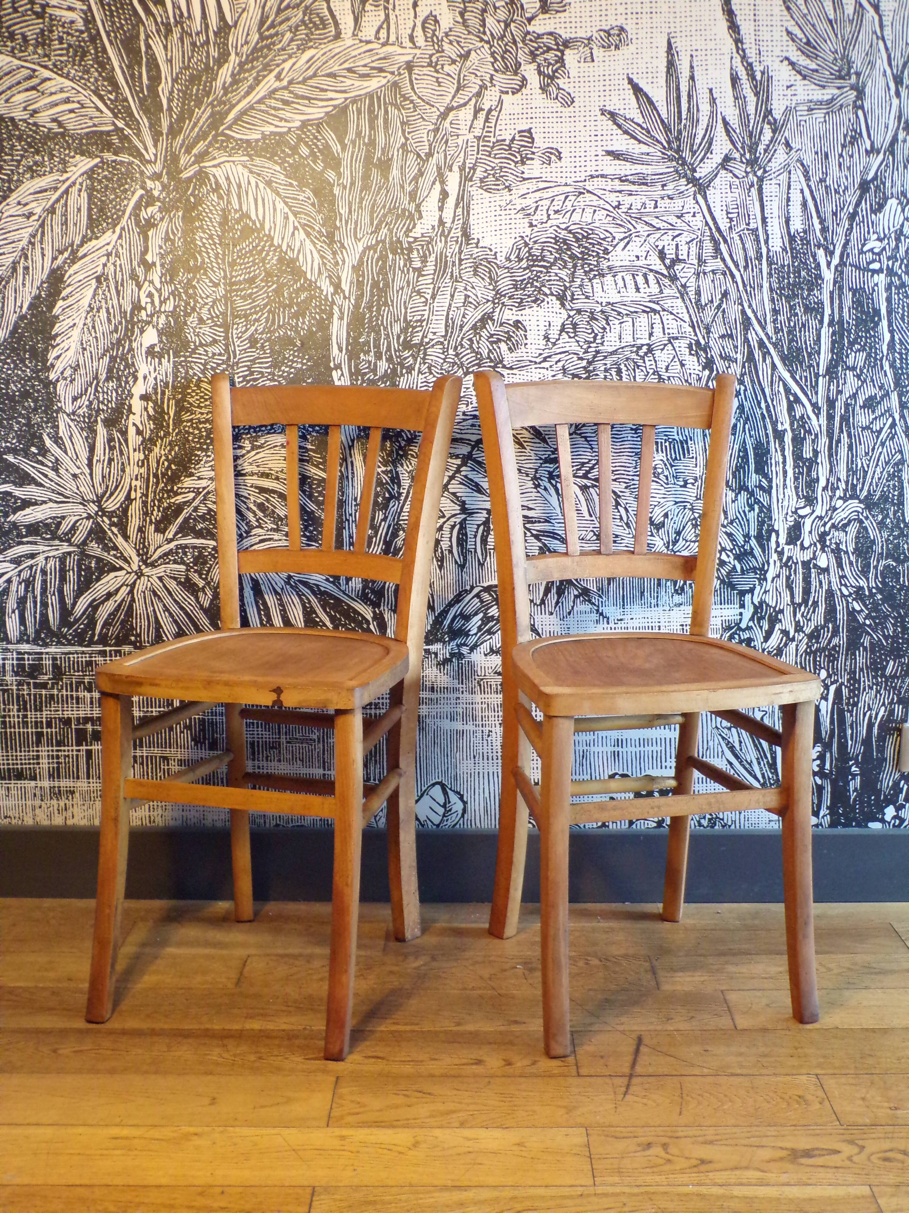 Pair of Luterma bistro chairs 1950