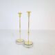Set of 4 mid-century candle holders Ystad Metall, Sweden, 1950s