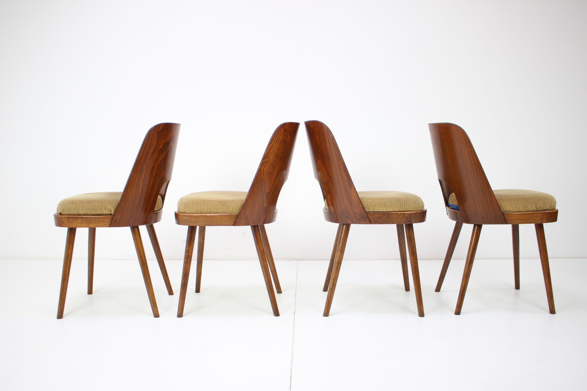 Set of Four Dining Chairs Designed by Oswald Haerdtl, 1960s.