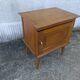 Vintage bedside table, tapered legs