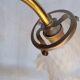 Tulip swan neck desk lamp in frosted glass