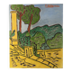 Landscape from the balcony, oil on canvas signed 1982
