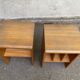 Pair of Scandinavian wooden vinyl furniture