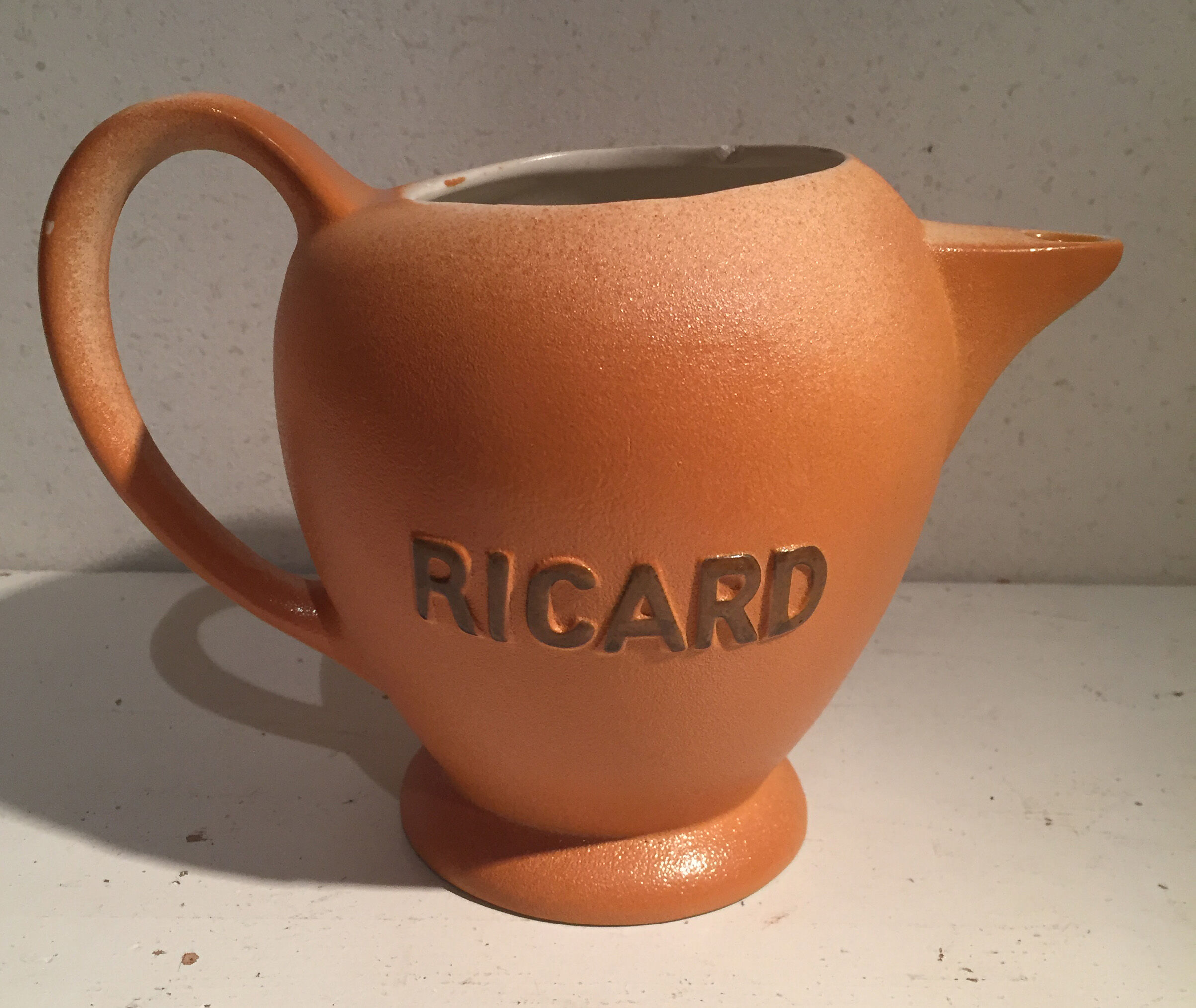 Round Ricard ceramic decanter 100cl