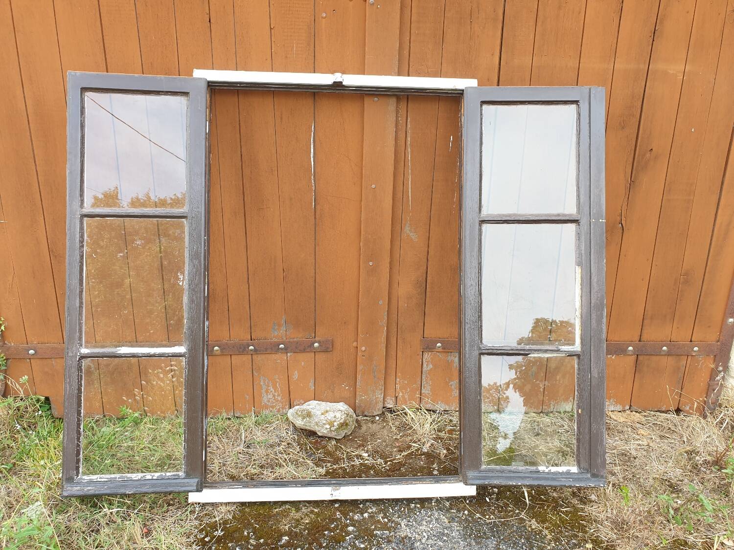 Old wooden window