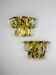 Pair of Kinkeldey 2-tier cut crystal wall sconces, gilt brass, Germany, 1970s