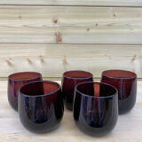 Set of 5 glasses cups Biot